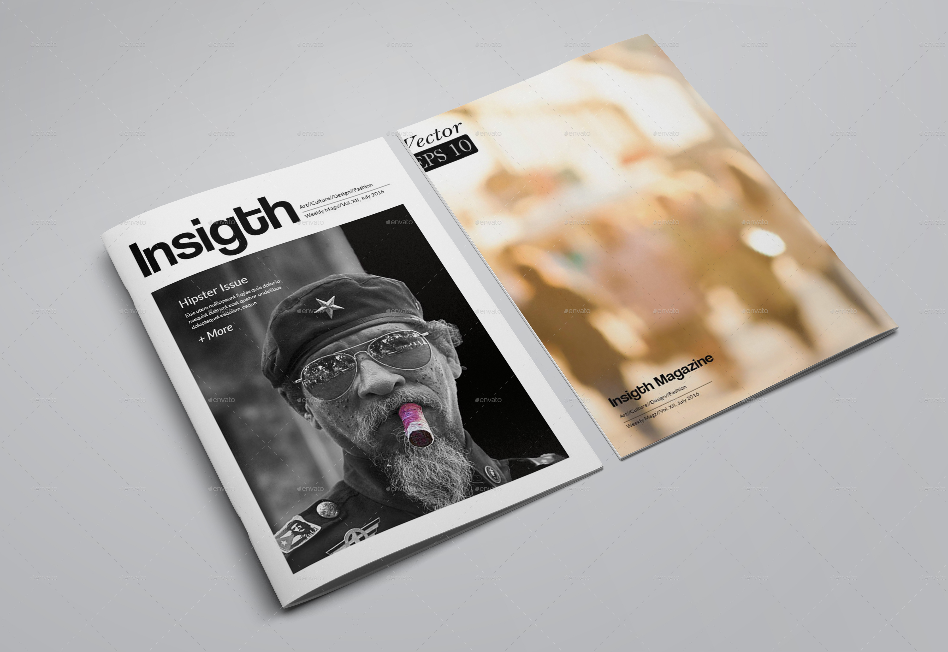 Insight Multipurpose Magazine  Template by bookrak 
